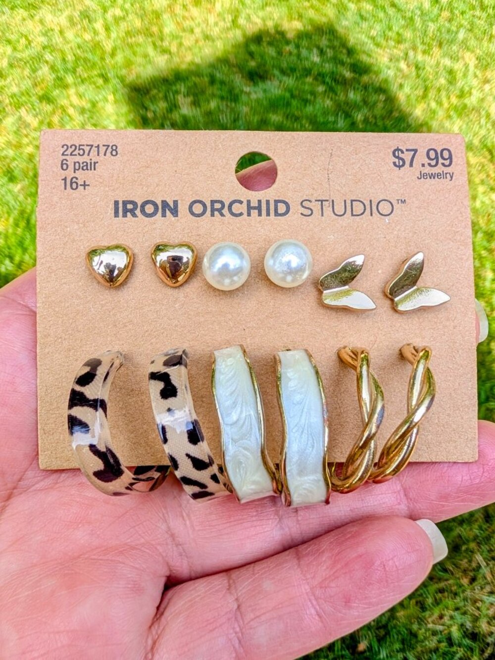 Iron Orchid Studio Earrings Set - Studs & Hoops - NWT